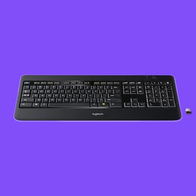Logitech K800 trådløst tastatur (sort)