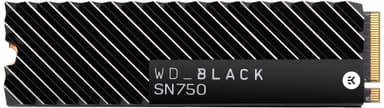 WD Black SN750 med innebygd kjøleribbe NVMe SSD 1 TB