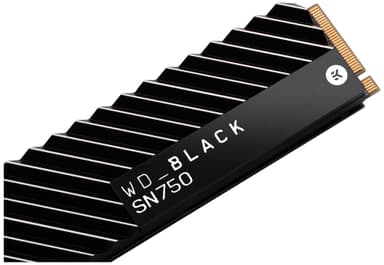 WD Black SN750 med innebygd kjøleribbe NVMe SSD 1 TB