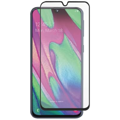 Panzer Full-Fit Samsung Galaxy A40 skjermbeskytter (sort)