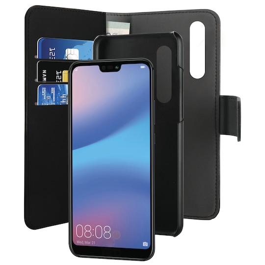 Puro 2-i-1 lommebokdeksel til Huawei P20 Pro (sort)