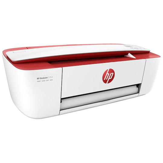 HP DeskJet 3764 AIO inkjet-skriver (rød/hvit)