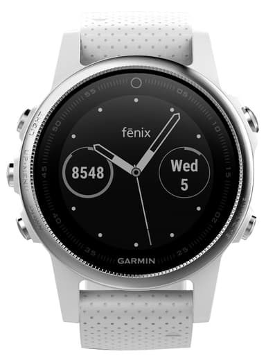 Garmin Fenix 5s multitreningsklokke (Carrera hvit)