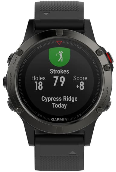 Garmin Fenix 5 multisportsklokke (skifergrå/sort)