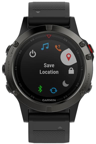 Garmin Fenix 5 multisportsklokke (skifergrå/sort)