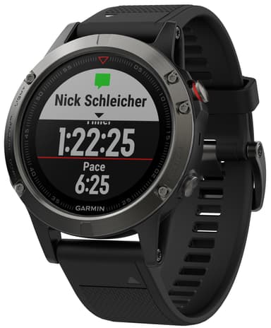 Garmin Fenix 5 multisportsklokke (skifergrå/sort)