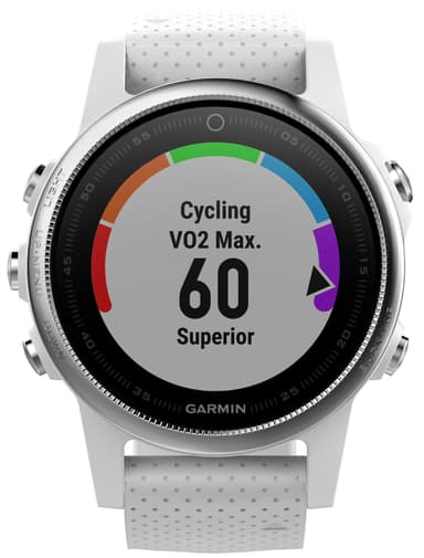 Garmin Fenix 5s multitreningsklokke (Carrera hvit)