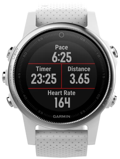 Garmin Fenix 5s multitreningsklokke (Carrera hvit)