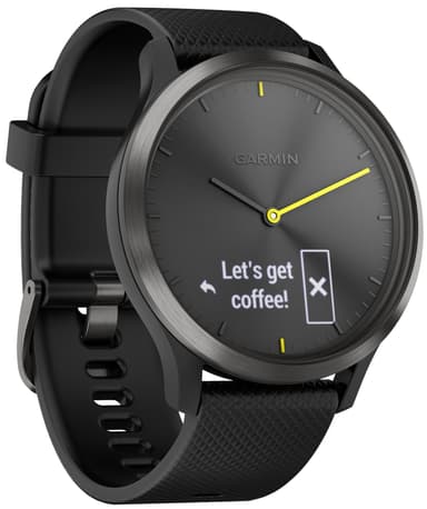 Garmin Vivomove HR hybrid smartklokke L (sort)