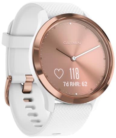 Garmin Vivomove HR hybrid smartklokke S/M (hvit)