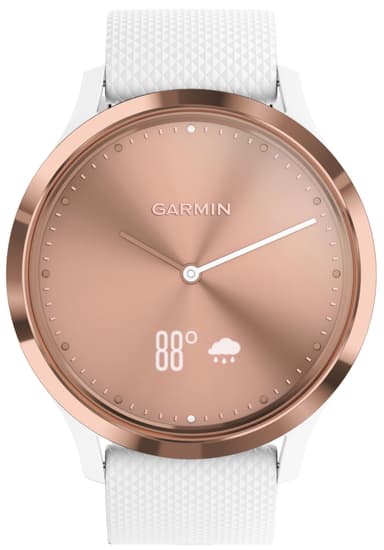 Garmin Vivomove HR hybrid smartklokke S/M (hvit)