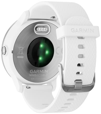 Garmin Vivoactive 3 GPS smartklokke (hvit/stål)