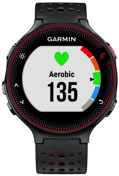 Garmin Forerunner 235 treningsklokke (sort/rød)