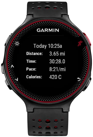 Garmin Forerunner 235 treningsklokke (sort/rød)