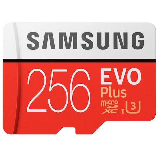 Samsung Evo Plus Micro SDXC UHS-3 minnekort 256 GB