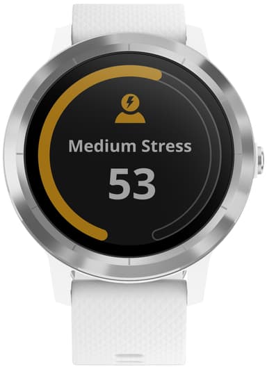 Garmin Vivoactive 3 GPS smartklokke (hvit/stål)