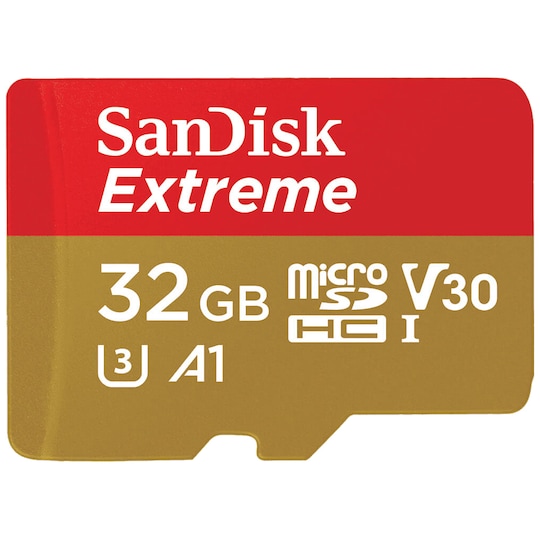 SanDisk Extreme Micro SDHC 32 GB minnekort