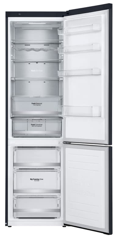 LG kjøleskap/fryser GBB72NSCXN (sort)