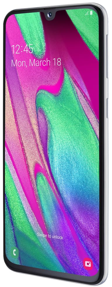 Samsung Galaxy A40 smarttelefon (hvit)