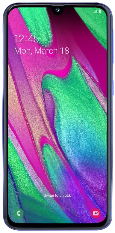 Samsung Galaxy A40 smarttelefon (blå)