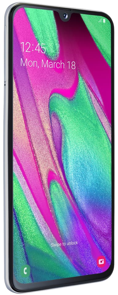 Samsung Galaxy A40 smarttelefon (hvit)