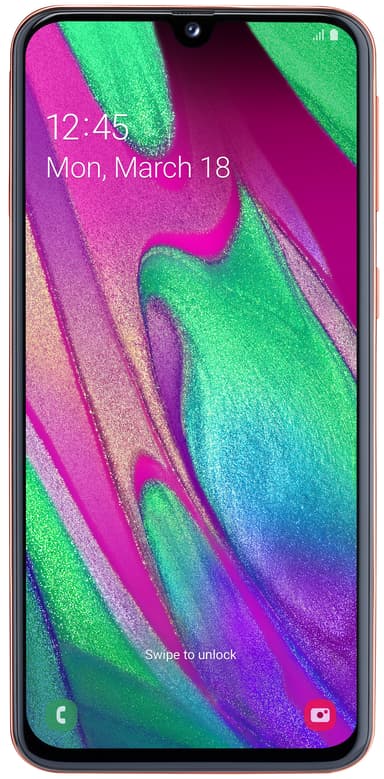 Samsung Galaxy A40 smarttelefon (korall)