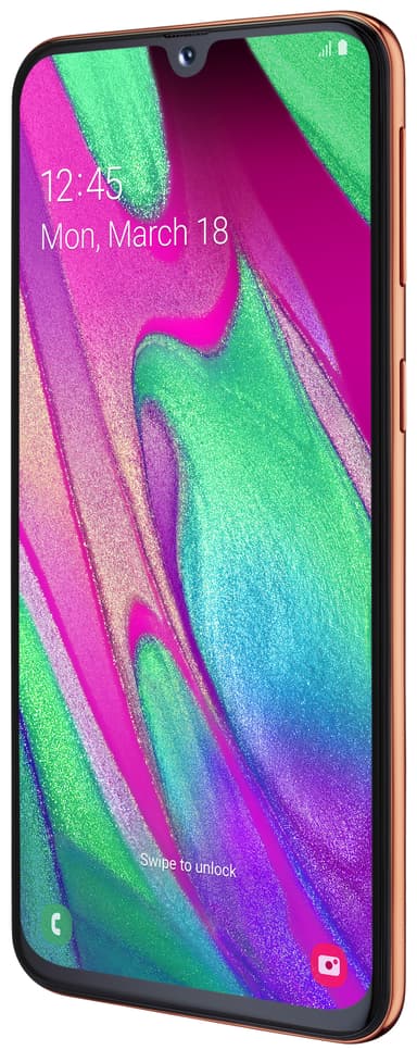 Samsung Galaxy A40 smarttelefon (korall)