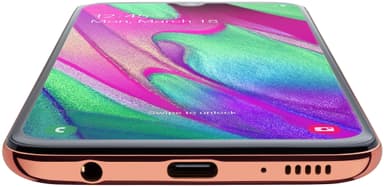 Samsung Galaxy A40 smarttelefon (korall)