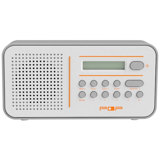 POPintro2 FM/DAB+ radio (hvit/grå)