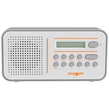 POPintro2 FM/DAB+ radio (hvit/grå)