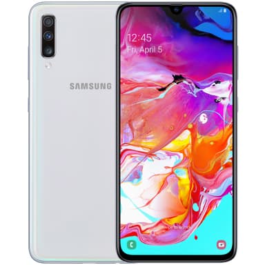 Samsung Galaxy A70 smarttelefon (hvit)