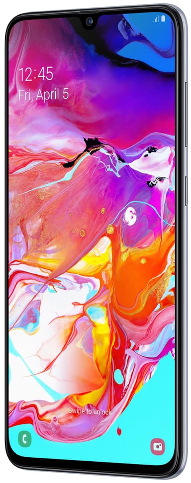 Samsung Galaxy A70 smarttelefon (hvit)