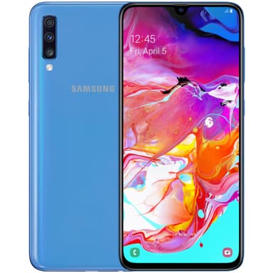Samsung Galaxy A70 smarttelefon (blå)