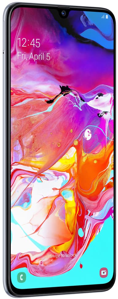 Samsung Galaxy A70 smarttelefon (hvit)