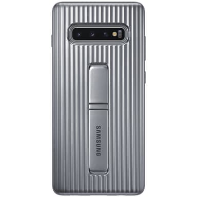 Samsung Galaxy S10 Plus Protective Standing Cover (sølv)
