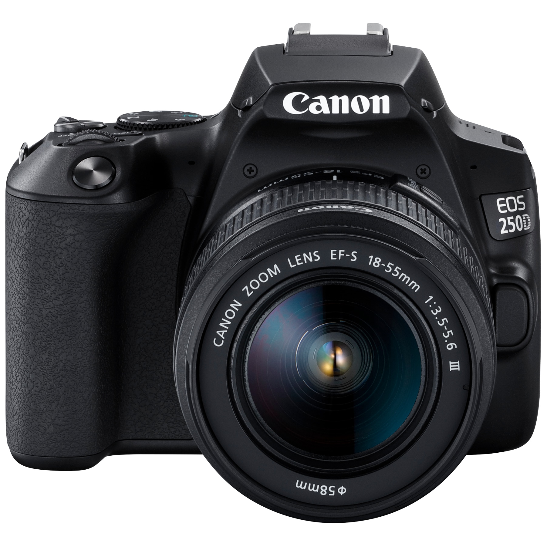Canon EOS 250D DSLR-kamera + EF-S 18-55 mm III objektiv - Elkjøp