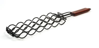 Non-stick justerbar pølse grilling basket