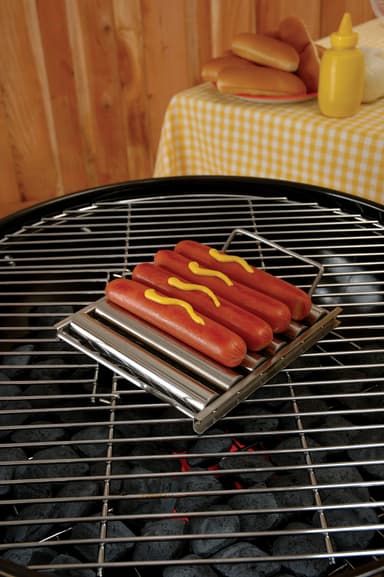 Stainless hot dog roller rack