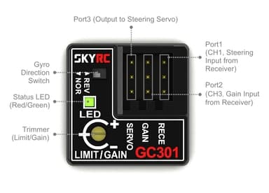 SkyRC Gyro GC301 for biler