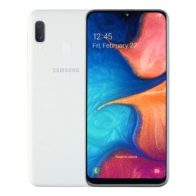 Samsung Galaxy A20e smarttelefon (hvit)