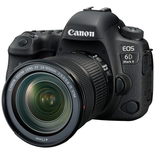 Canon EOS 6D Mark II DSLR-kamera og EF 24-105 mm f/3.5-5.6 IS STM obj.