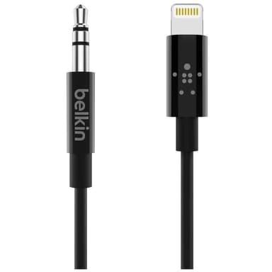Belkin Lightning til 3,5 mm adapter 180 cm (sort)