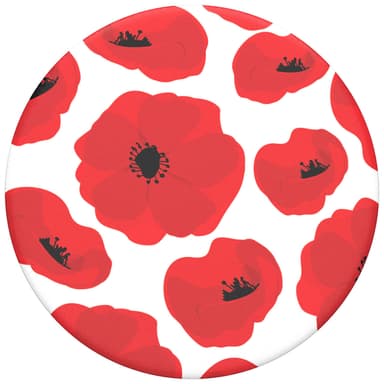 PopSockets PopTop utskiftbar topp til mobilgrep (Scandi Poppies)