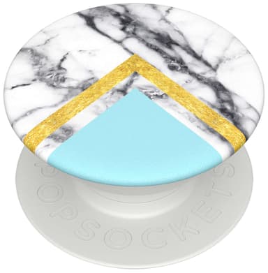 Popsockets PopMini trippelt mobilgrep (white marble glam)