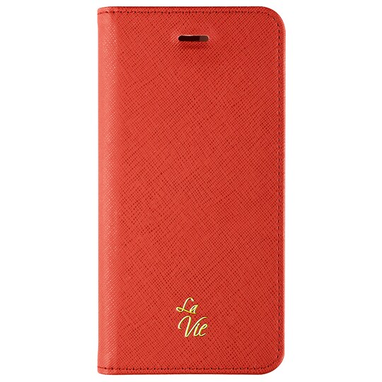 La Vie iPhone 6/7/8/SE Gen. 2 deksel Fashion Folio (lys rød)