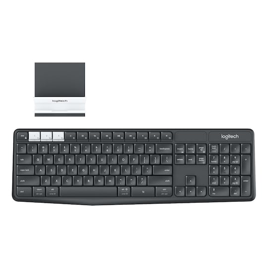 Logitech K375s trådløst tastatur + stativ