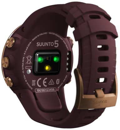 Suunto 5 GPS treningsklokke (burgunder og kobber)