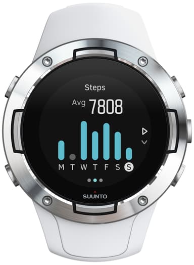 Suunto 5 GPS treningsklokke (hvit)