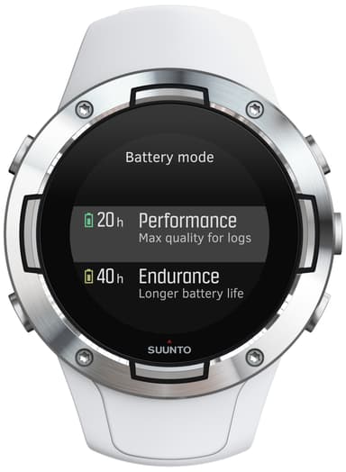Suunto 5 GPS treningsklokke (hvit)