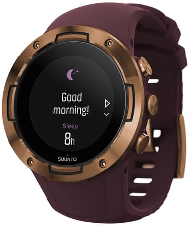 Suunto 5 GPS treningsklokke (burgunder og kobber)